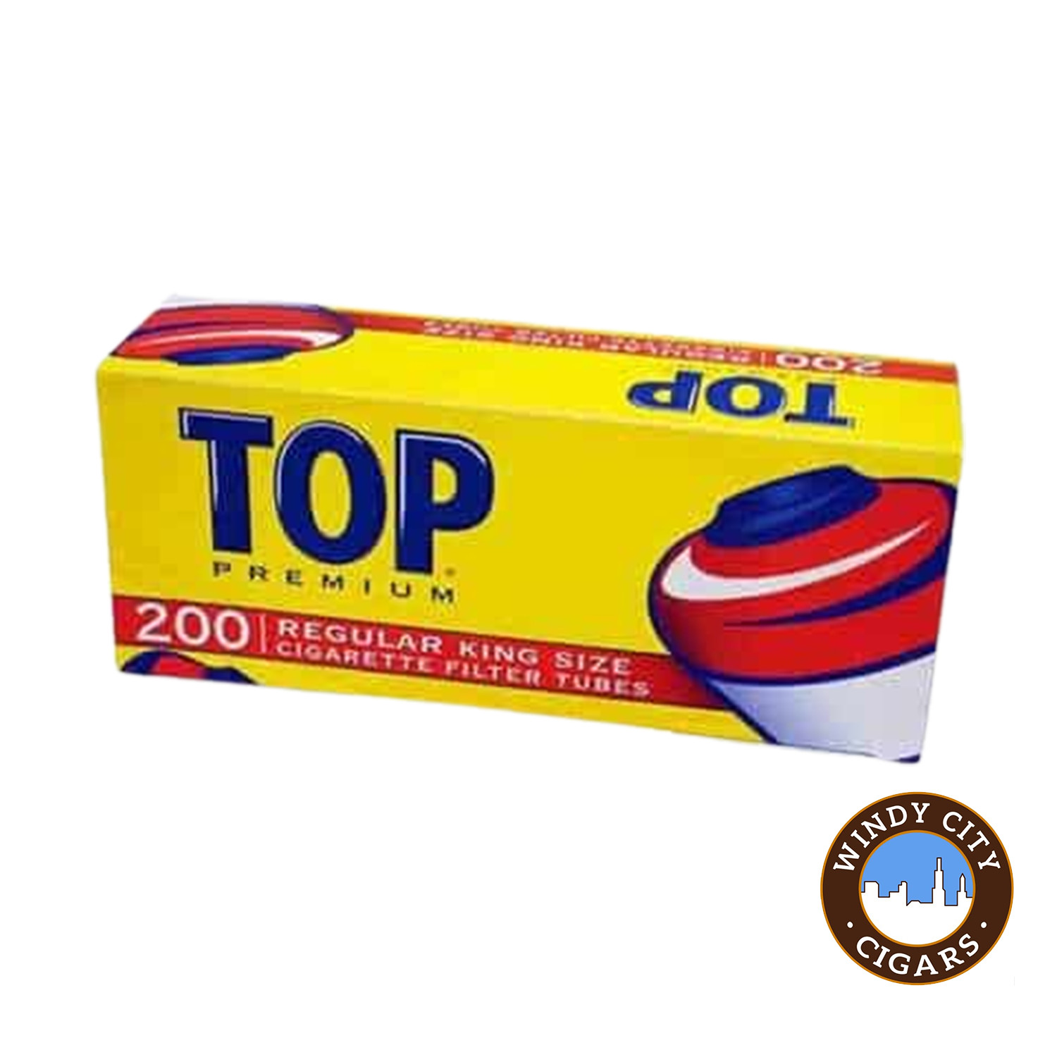 Top Regular King Cigarette 250ct Tubes – 4 Boxes