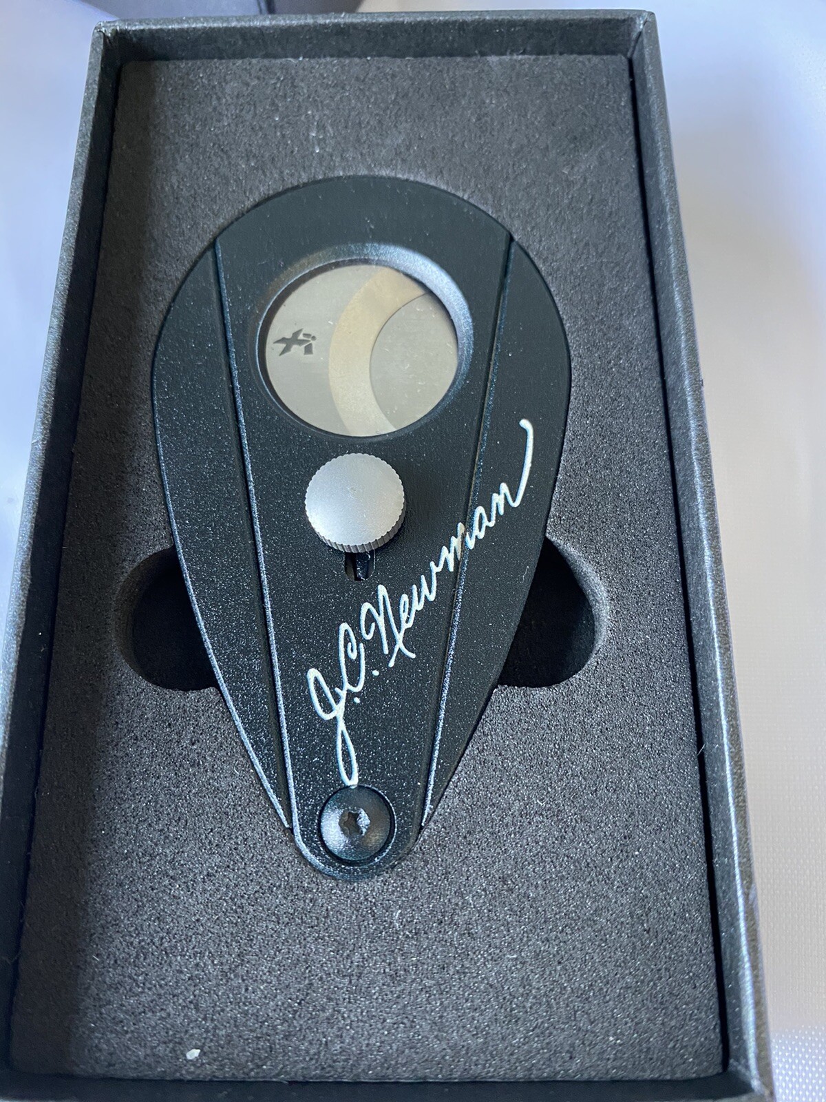 Xikar Xi2 Cigar Cutter – Black Noir – JC Newman Graphics – New