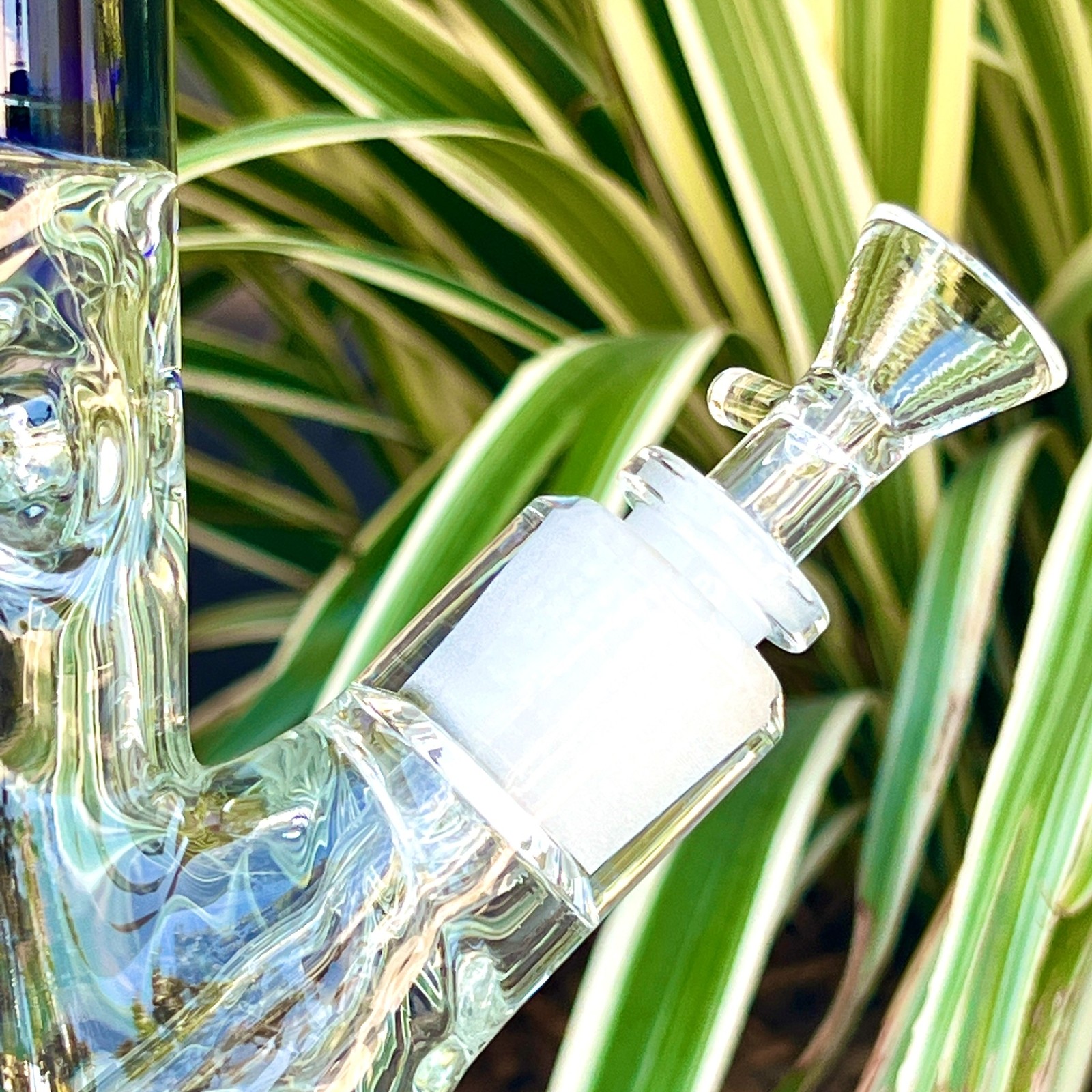 16″ inch 50 x 7mm Wall Super Thick Base Color Glass Bong Tobacco Hookah Beaker