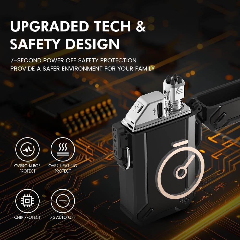 Long Neck USB Rechargeable Lighter – Waterproof, Windproof for Indoor & Outdoor