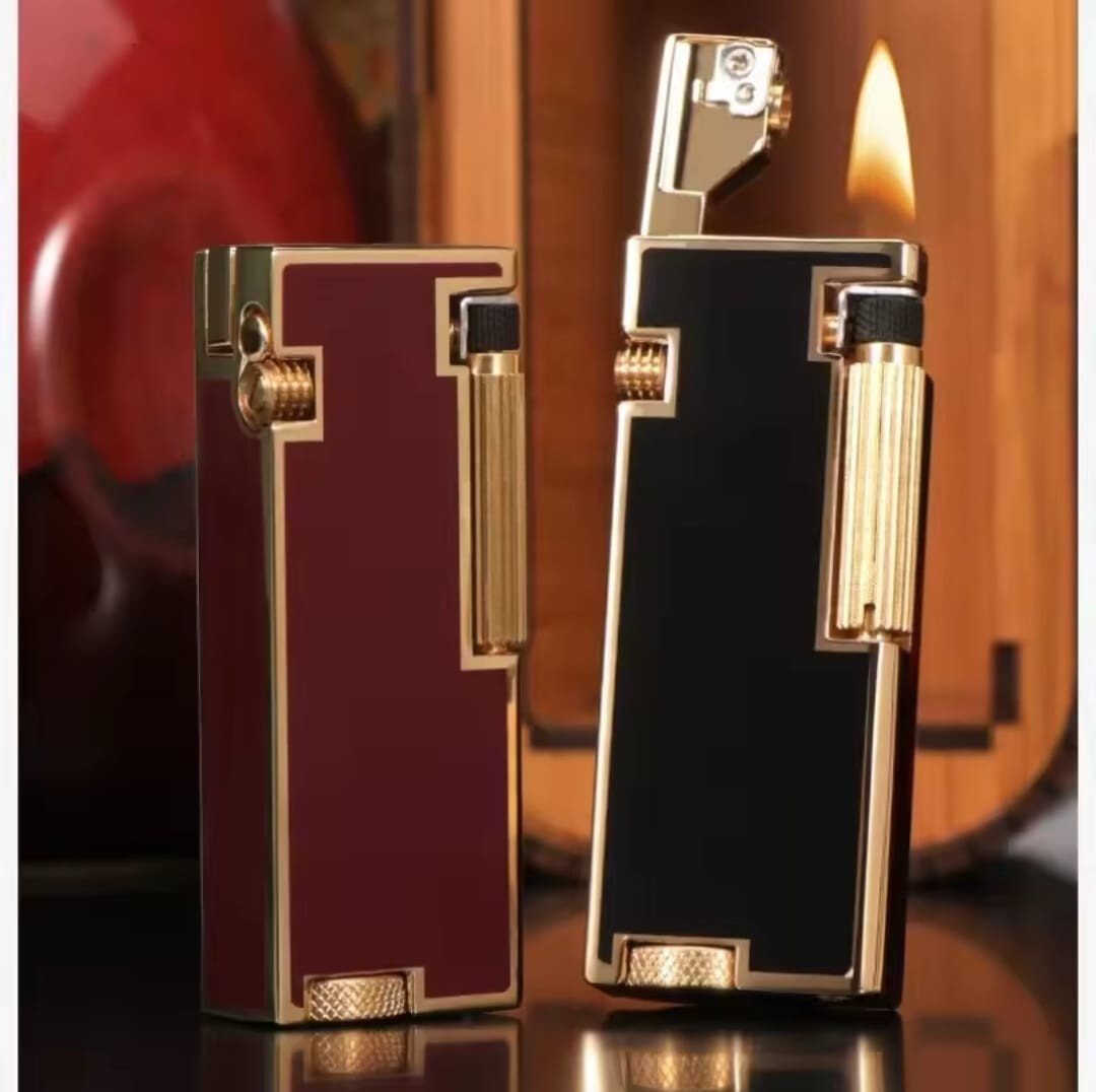Creative Design Metal Windproof Side Slip Ignition Cigarette Kerosene Lighter