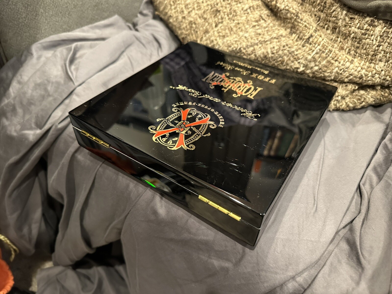 Arturo Fuente rare black 888 FORBIDDEN HUMIDOR BOX Prometheus Opus X opusx wood