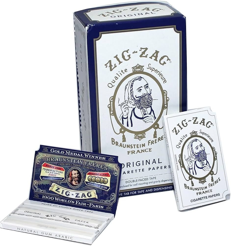✨ZIG ZAG ORIGINAL WHITE ROLLING PAPERS ✨6 BOOKLETS👀