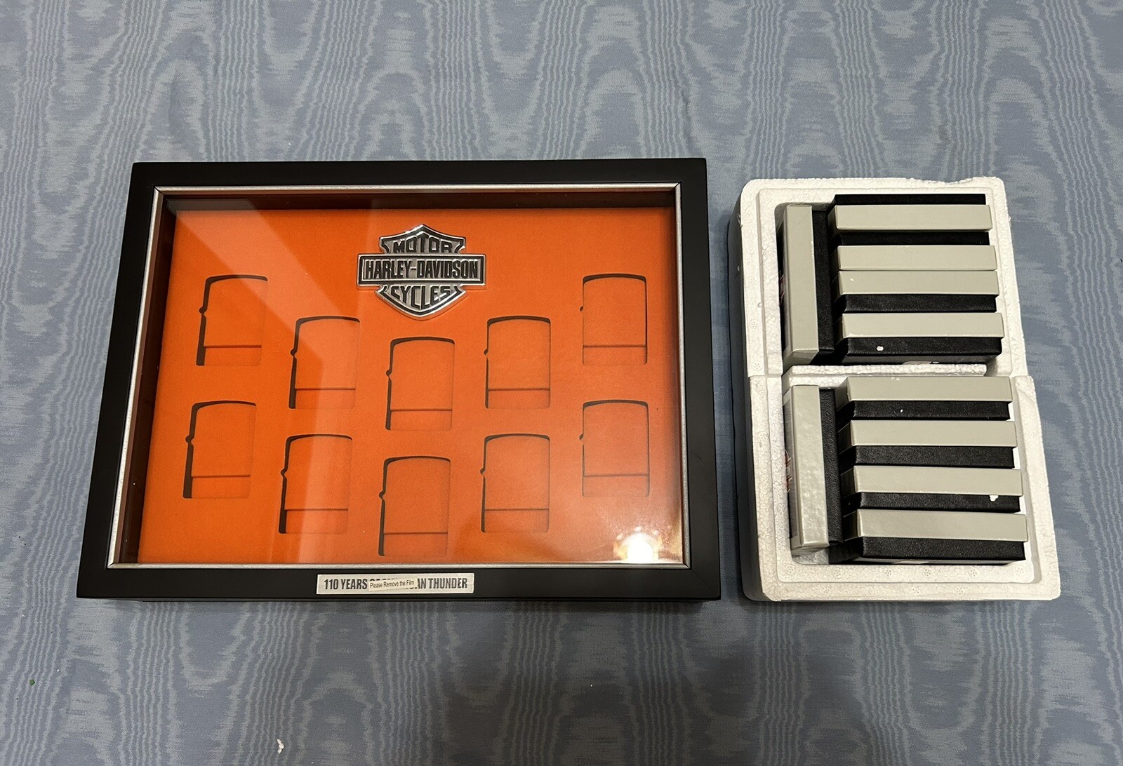 A Century Of Thunder•Harley Davidson Zippo Full Collection•LightUp Display Case