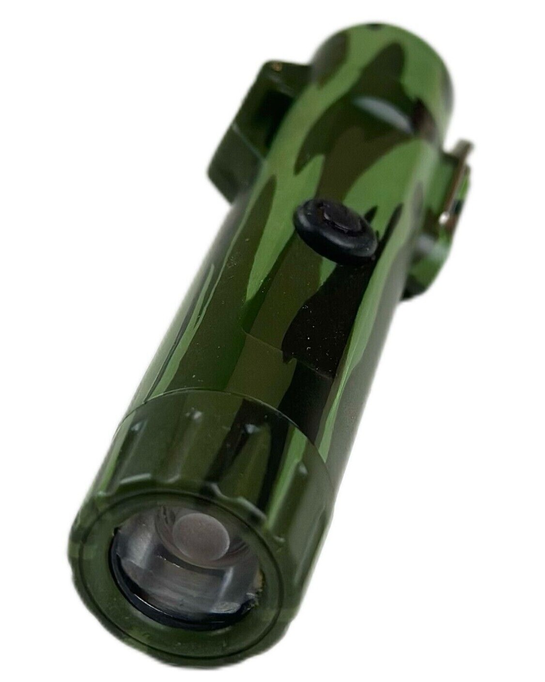 Dual Arc Plasma Electric Flameless USB Waterproof Lighter LED Flashlight Compass
