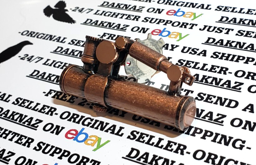 VINTAGE RETRO STEAM STYLE OIL LIGHTER Trench Lighter O Ring IN USA FREE SHIPPING