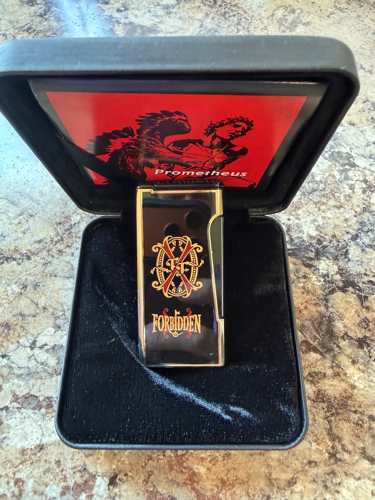 Arturo Fuente Opus X Rare Black Single Flame Torch Retro by Prometheus 287/600