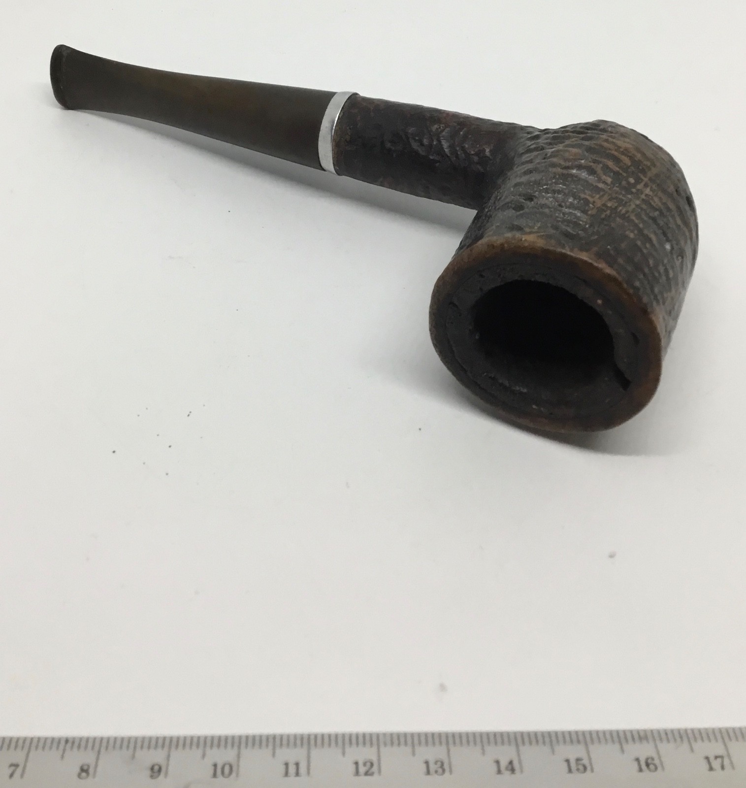 Vintage Hilson Pipe Tobacco Smoking Pipe Hand Made Sandblast Belgium Hand mad .