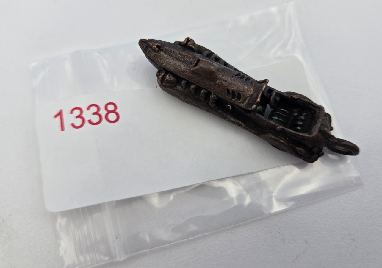 Vintage convertible Race car ROACH CLIP 1970s-1980s Bronze color