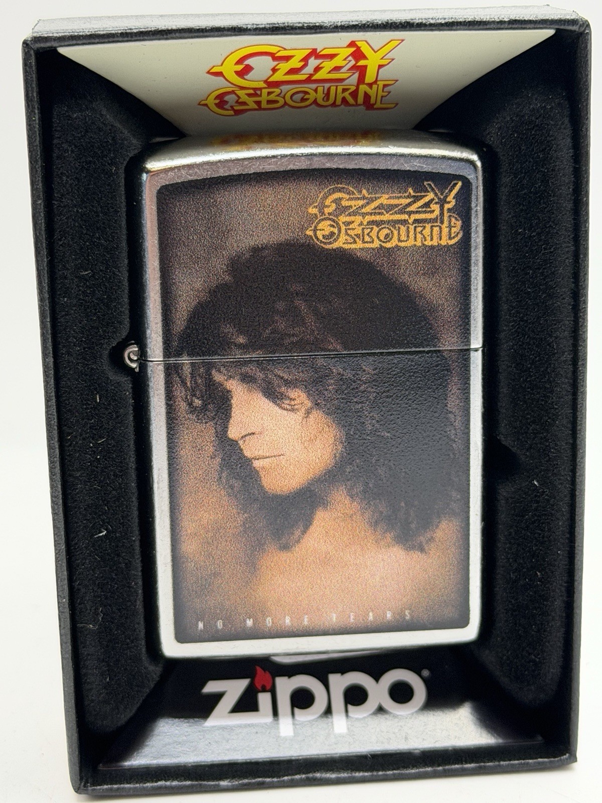 2026 Ozzy Osbourne No More Tears Chrome Zippo Lighter New