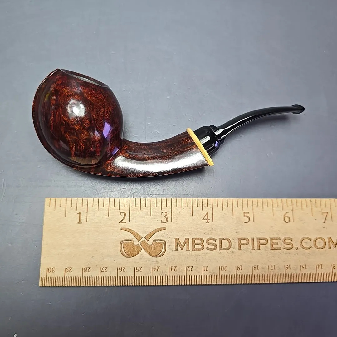 MBSD Briars Modern Masters 2 Smooth Blowfish w/ Boxwood Handmade Briar Pipe, New