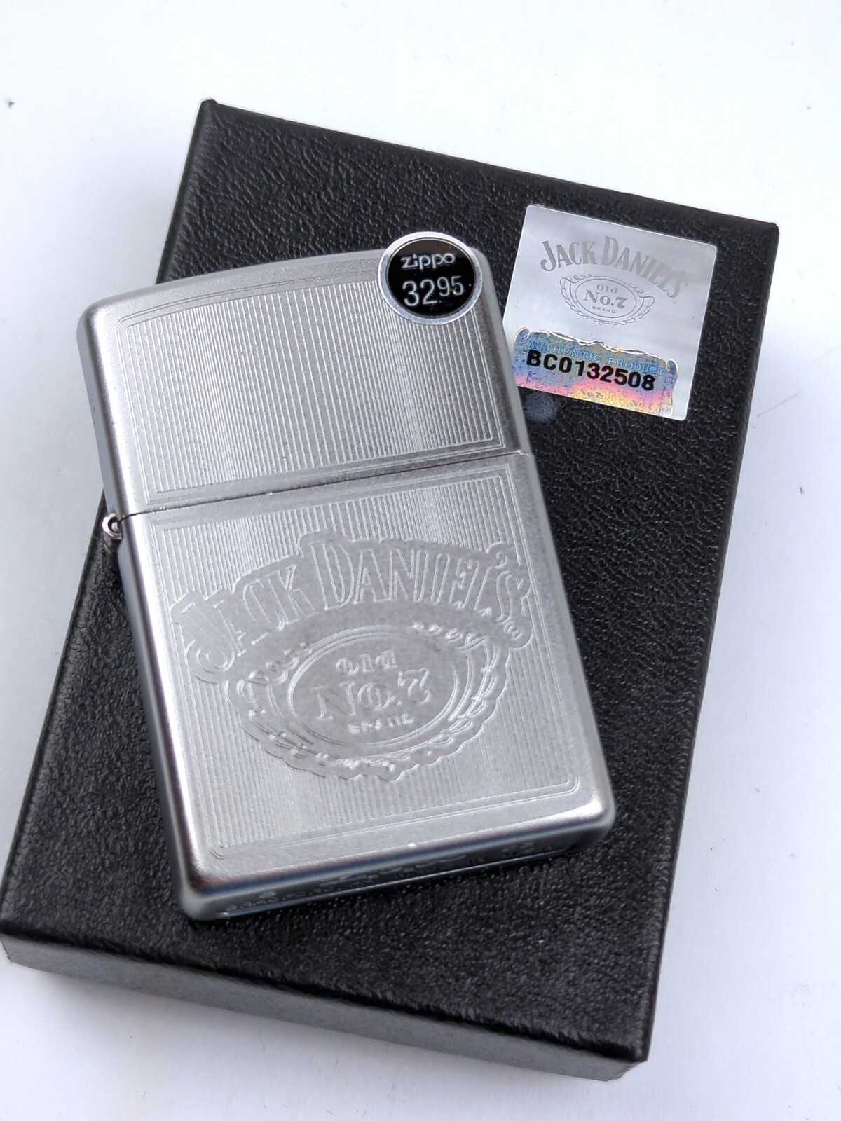 Zippo 81224 JACK DANIEL’S “Old No 7 BRAND” on Satin Chrome Lighter – FEB (B) 23