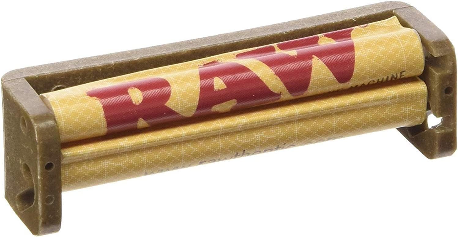 RAW Ethereal Tray + Black Organic Papers KS + Tips + 110mm Roller, Tube Lighter