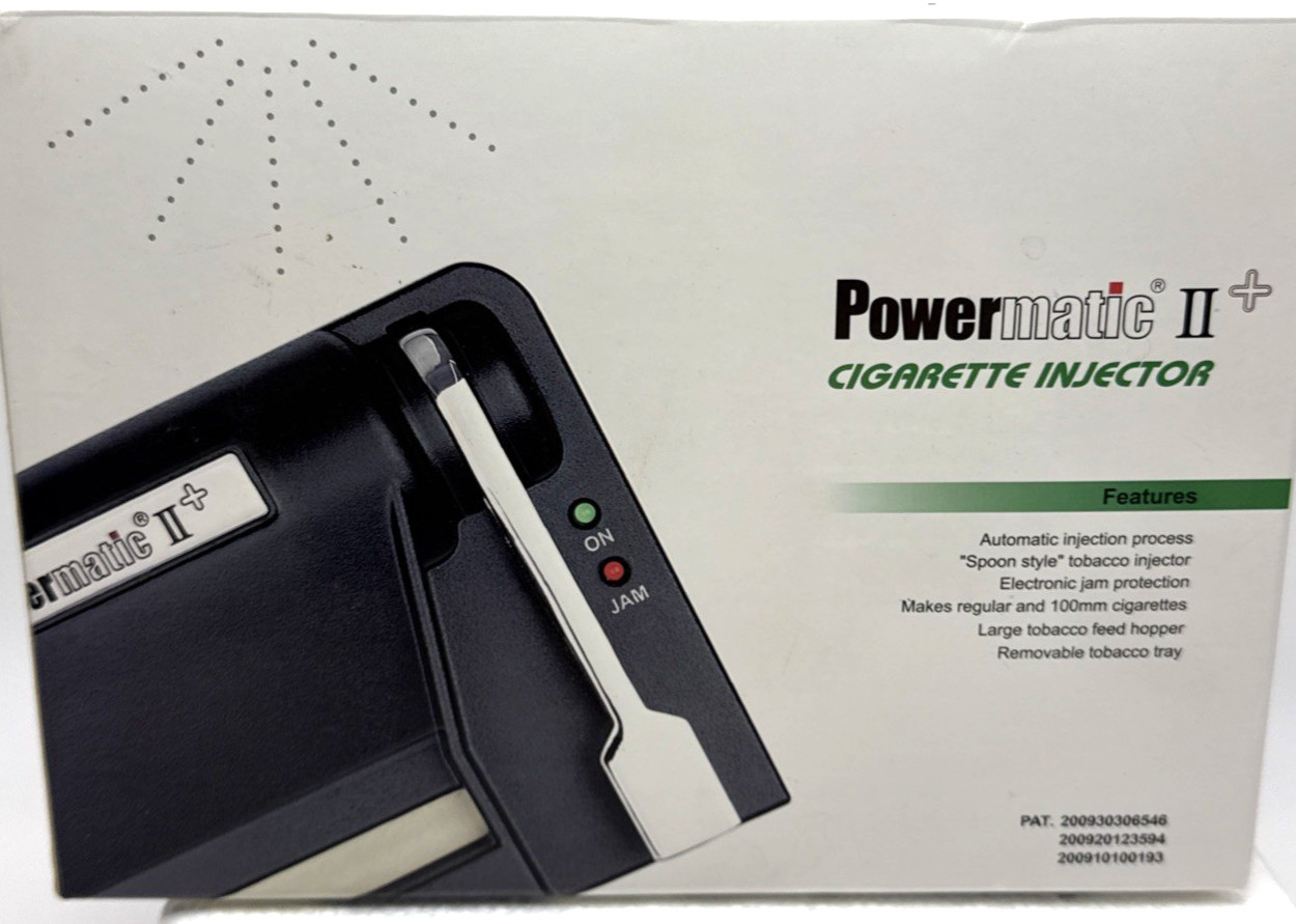 Powermatic 2 + PLUS Electric Injector Machine for Regular and 100mm Cigarette