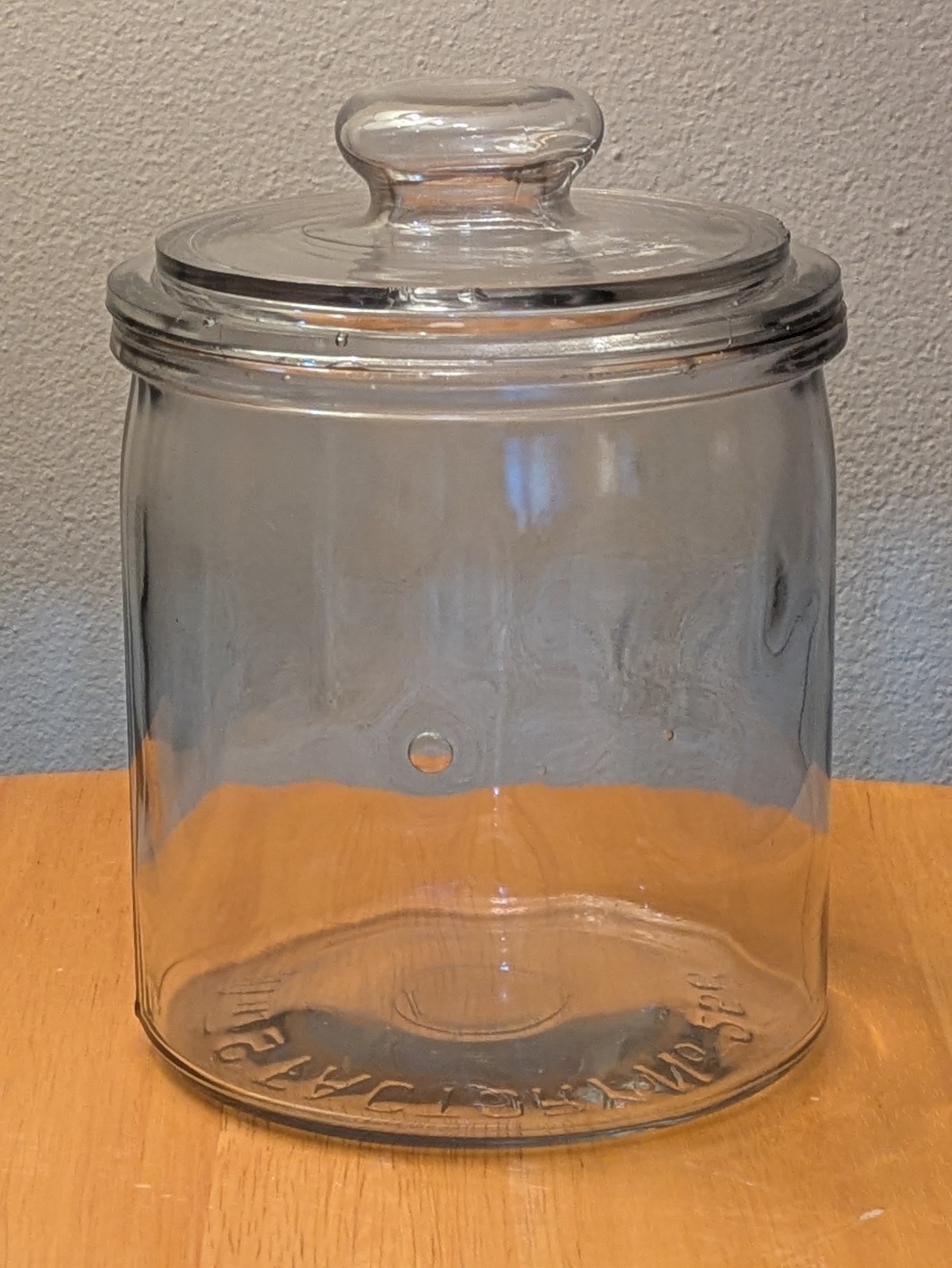 Antique R.J. Reynolds Tobacco Jar Factory 256 NC – 1890s Glass Display 🚬Bubbles