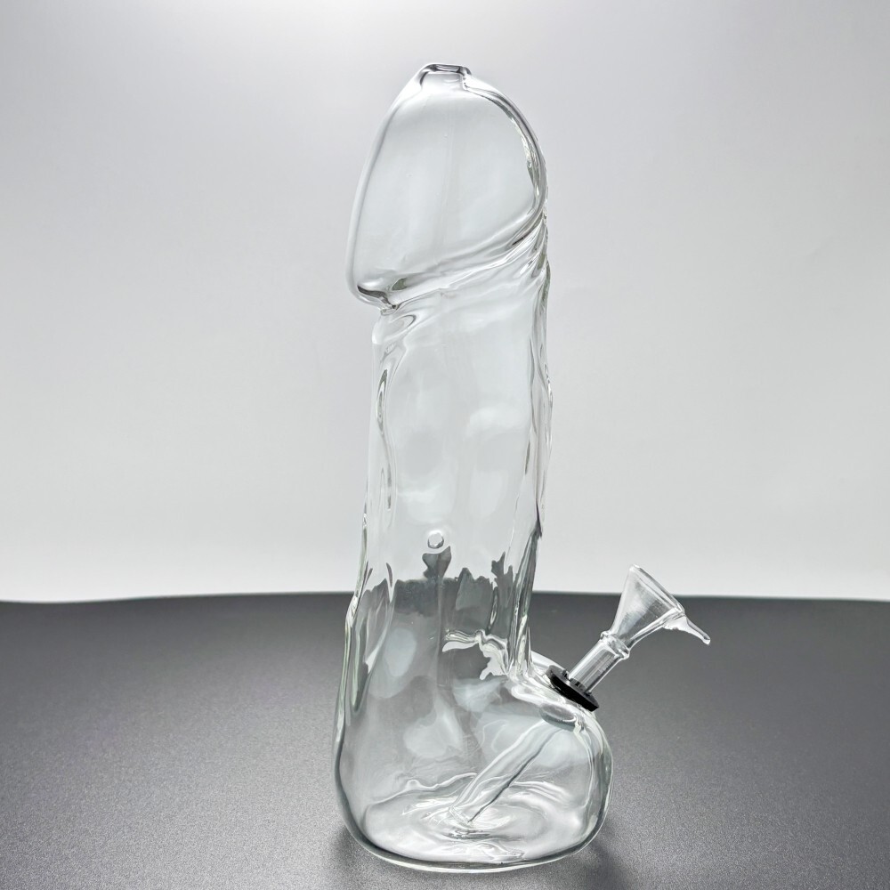 8″ Glass Bong Male Penis Thick COOL Bong Dick Smoke Water Pipe Hookah USA Stock