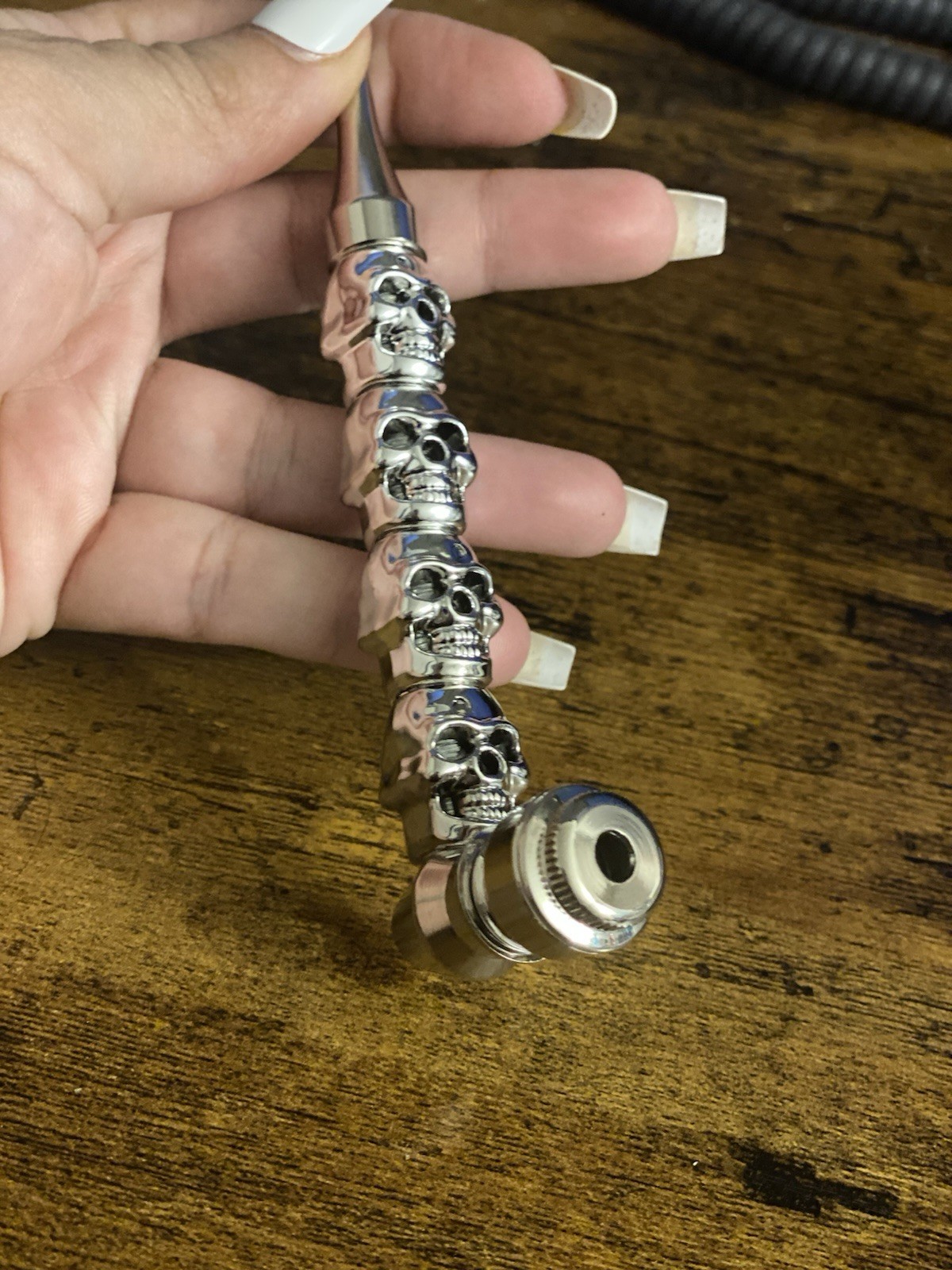 EDC Zinc Alloy Personalized Pipe Creative Skull Metal Pipe