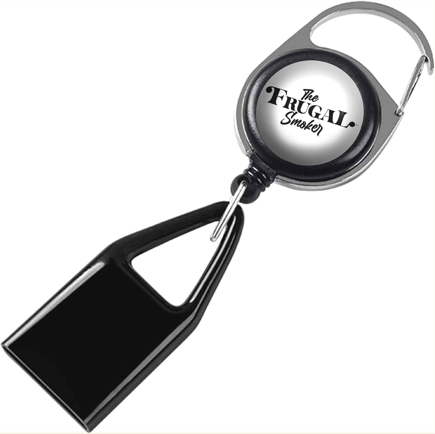 Compact Retractable Lighter Leash with Breakaway Key Ring – Minimalist Style