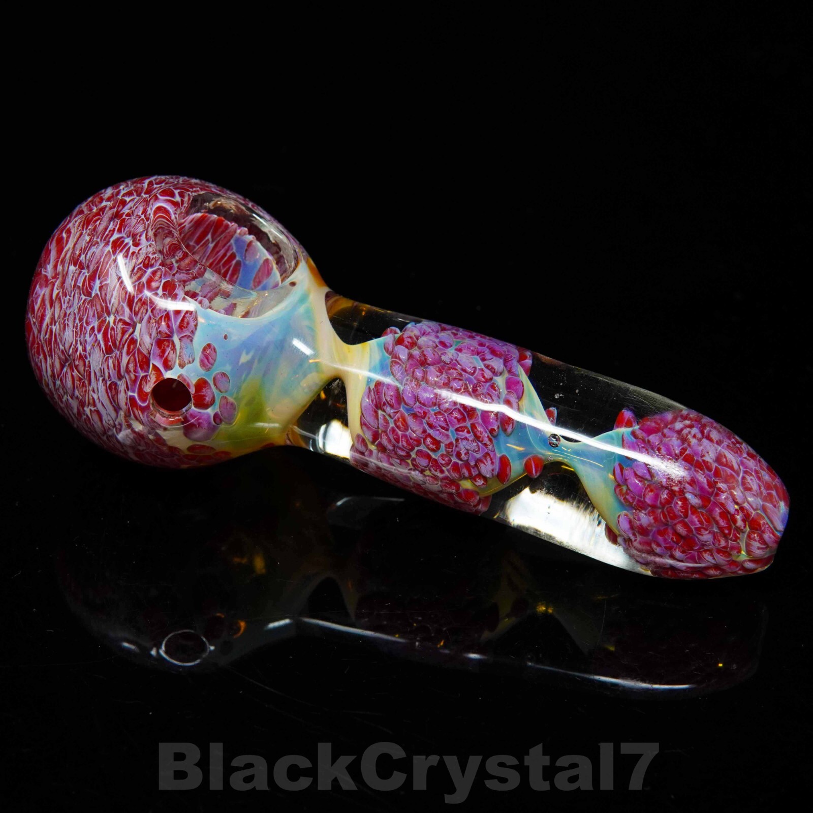 4.5 inch Handmade Thick Heavy Lava Red Marble Tobacco Smoking Bowl Glass Pipes