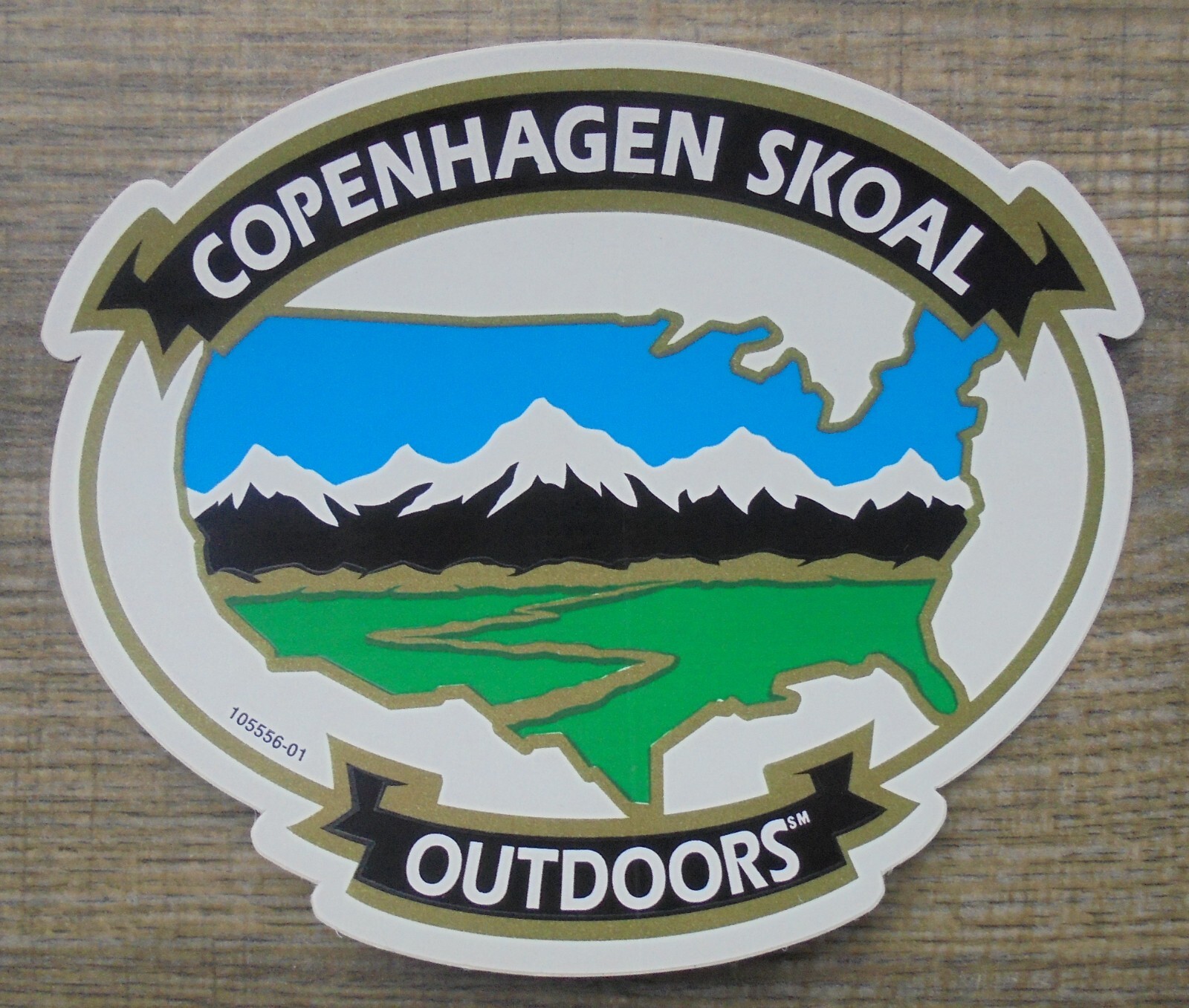 COPENHAGEN SKOAL OUTDOORS MOUNTAINS/USA OVAL DECAL/STICKER 5X 4″NEW