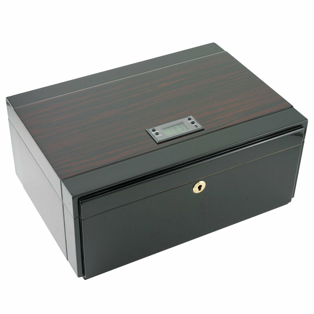 Cuban Crafters Embajador Digital Hygrometer Cigar Humidor for 120 Cigars