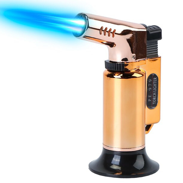 3 Jet Flame Torch Lighter Kitchen Cigar Adjustable Gun Welding Refillable Butane