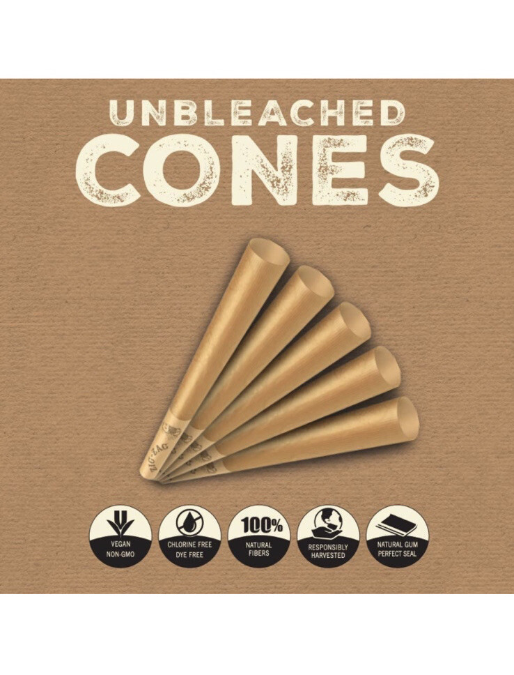 zig zag king size unbleached pre rolled cone(200PK)+philadelphia tube