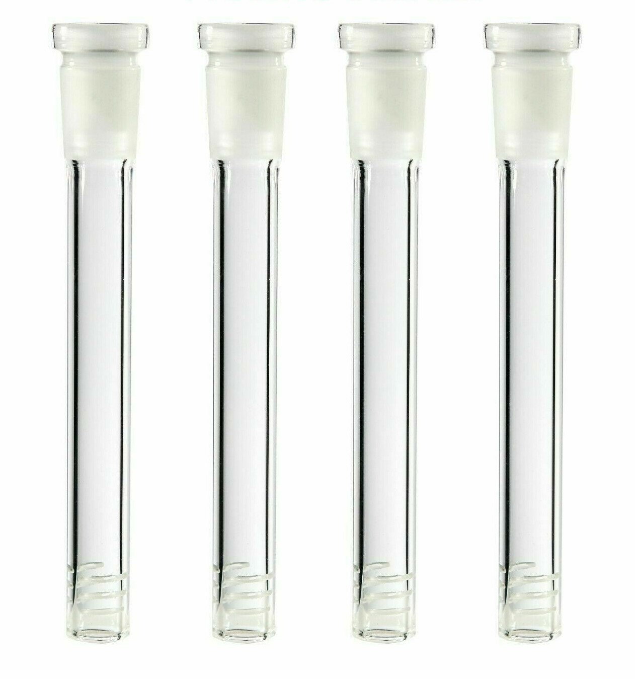 4-Pack 2 inch (Full Length: 3.25 Inch) Glass Downstem (18mm x14mm)