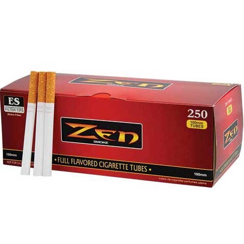 Zen Red 100s Cigarette 250ct Tubes – 4 Boxes