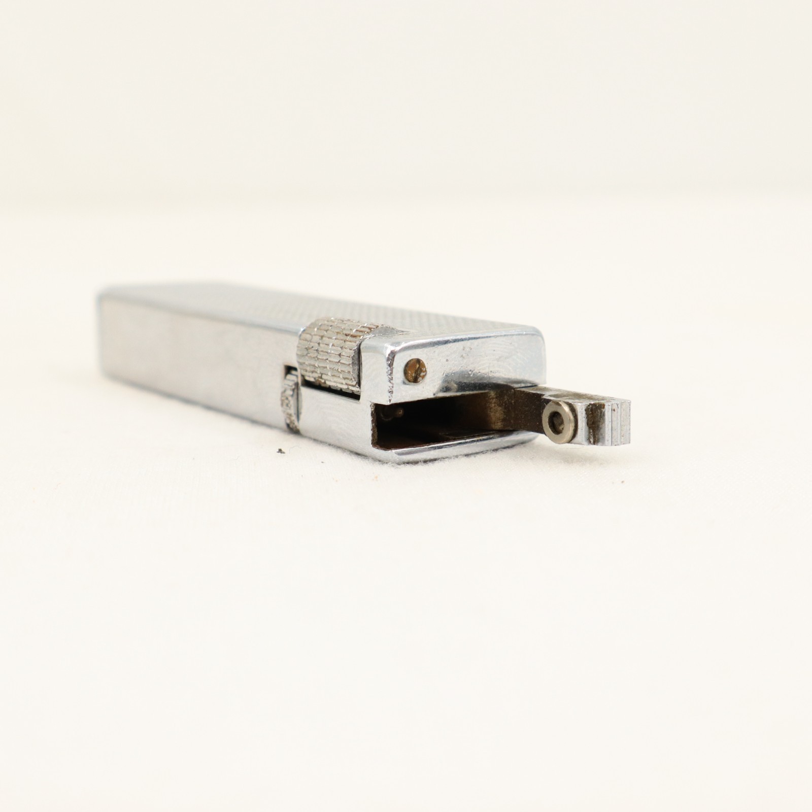 VTG Hadson Mini Rollagas Stick Lighter SHARP TV Radio Japan Chrome