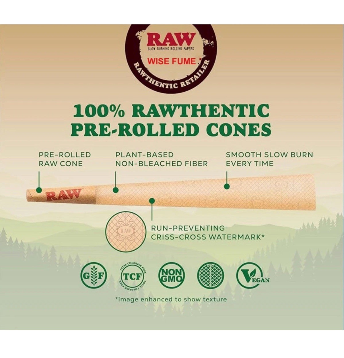 RAW black 1 1/4 SIZE pre rolled cone+aluminum Sealed 120mm Cone Tube