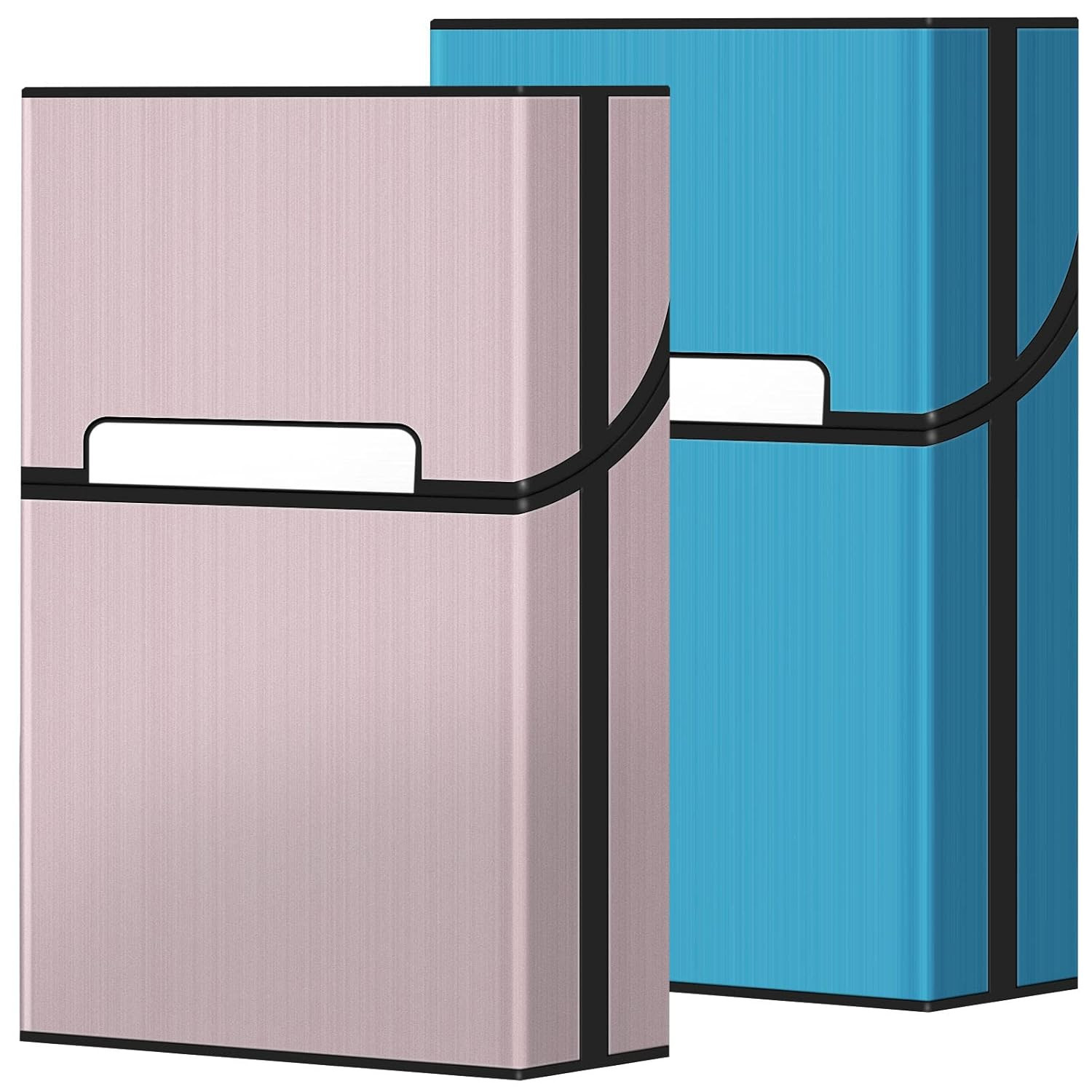 Roygra Cigarette Case (2 Pack), Magnetic Switch 20Pcs Cigarette Holder Case for