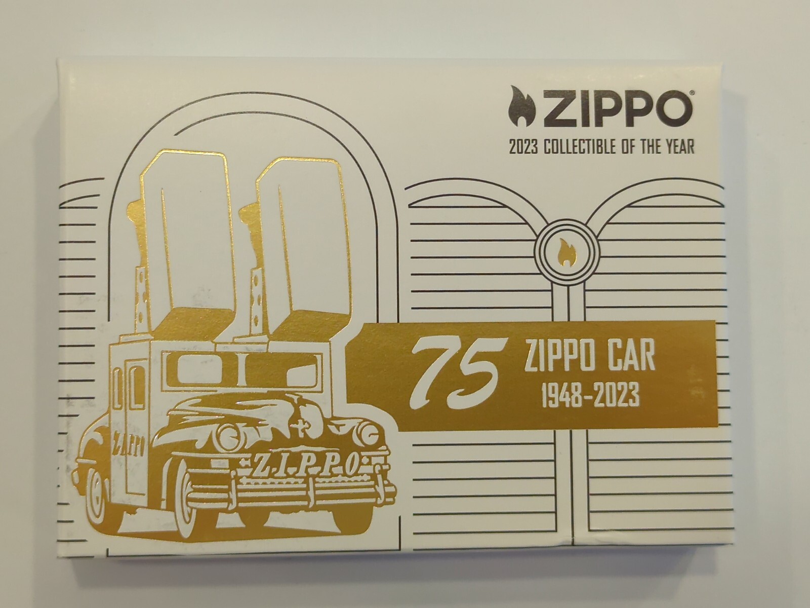 2023 Collectible of the Year 48691 ZIPPO CAR 75th Anniversary HIGH POLISH BLACK