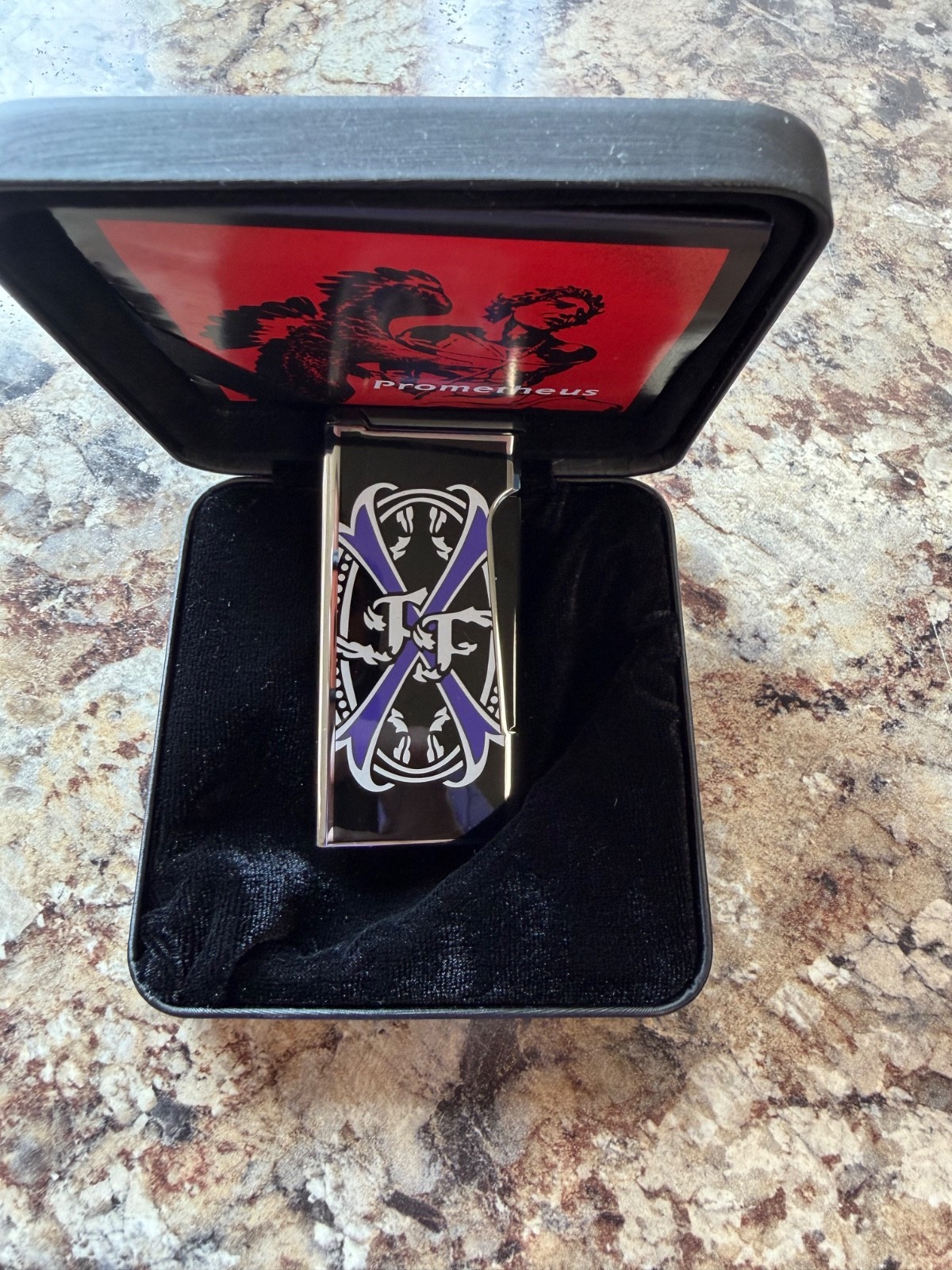 Arturo Fuente Opus X Purple Rain Single Flame Torch Retro by Prometheus 233/500