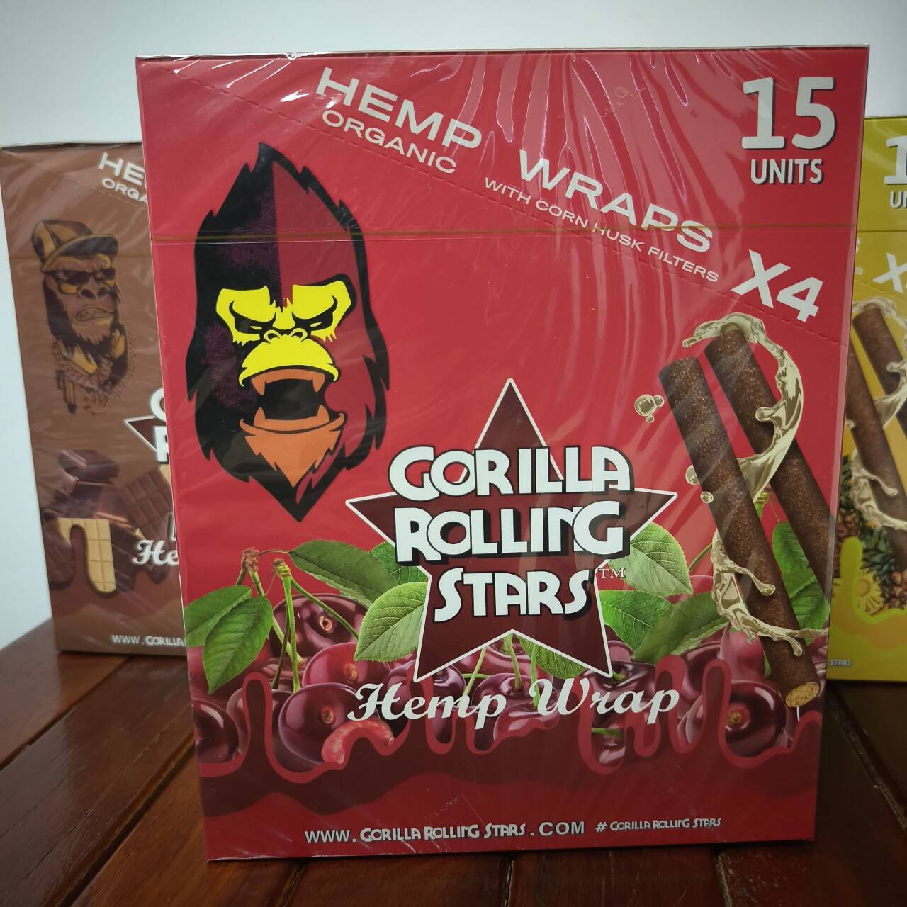 15 packs/box Cherry Flavored Cigar Rolling Papers (110 mm) Durable & Affordable