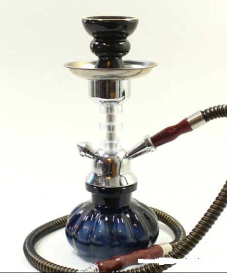 10.5″ Pumpkin Hookah in Blue! Heavy!