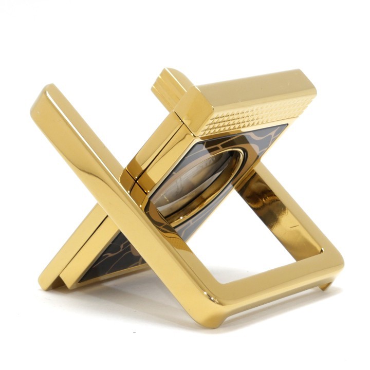 S.T.DUPONT 003445 FENDER Cigare stand Cigare Cutter Black & Gold New