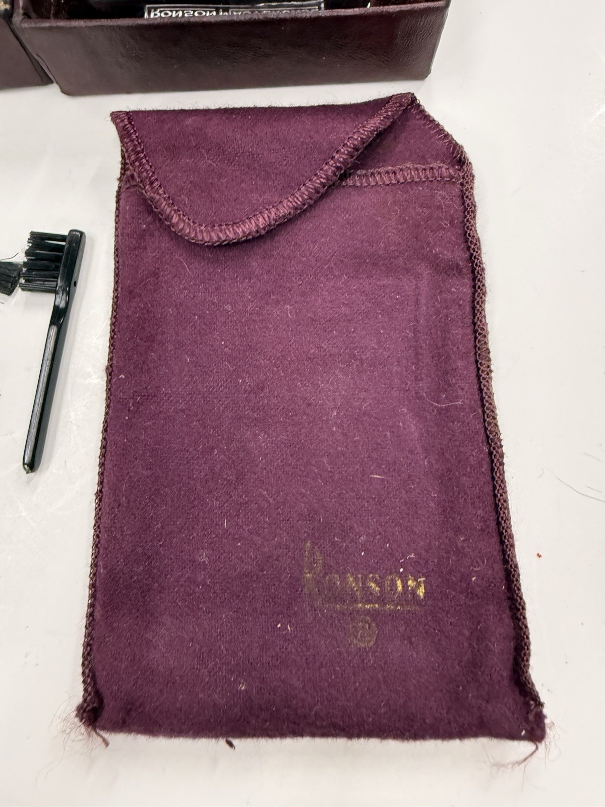 RONSON MASTER CASE TORTOISE ART DECO CIGARETTE CASE LIGHTER IN ORIGINAL BOX #570