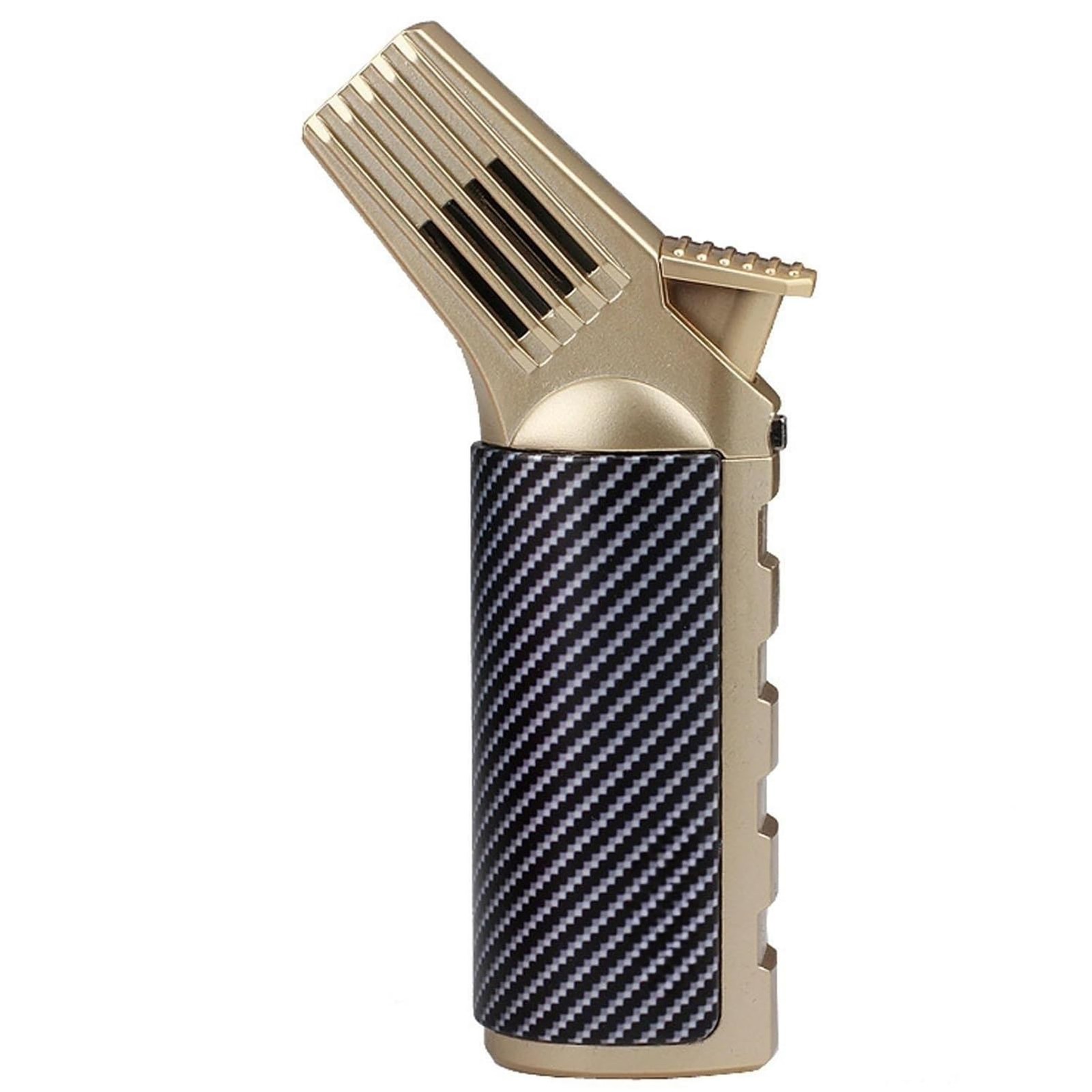 Butane Torch Lighter Refillable Adjustable Flame Windproof Long Lighters with…