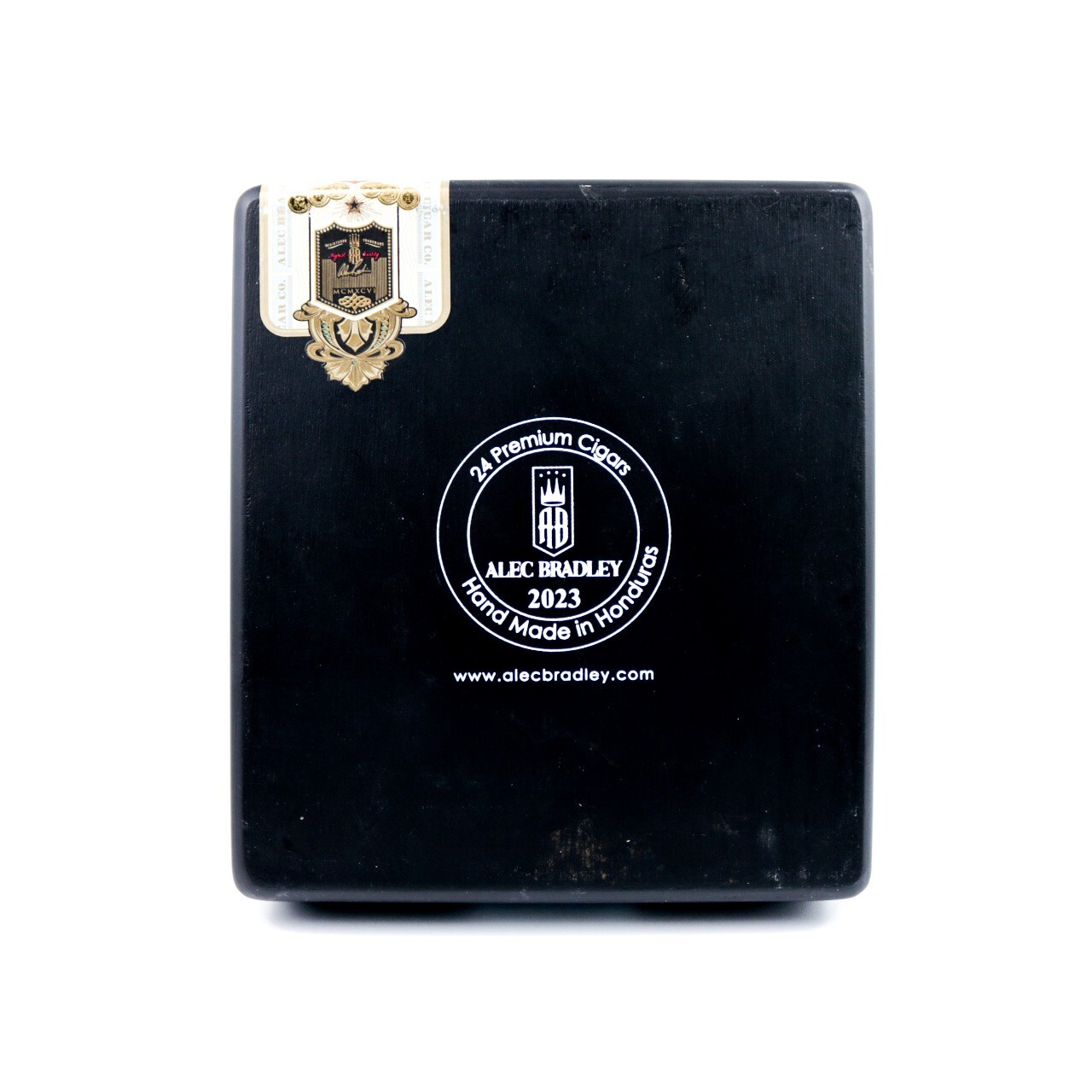 Alec Bradley Churchill Prensado Empty Wood Cigar Box 8″ x 7″ x 2.5″