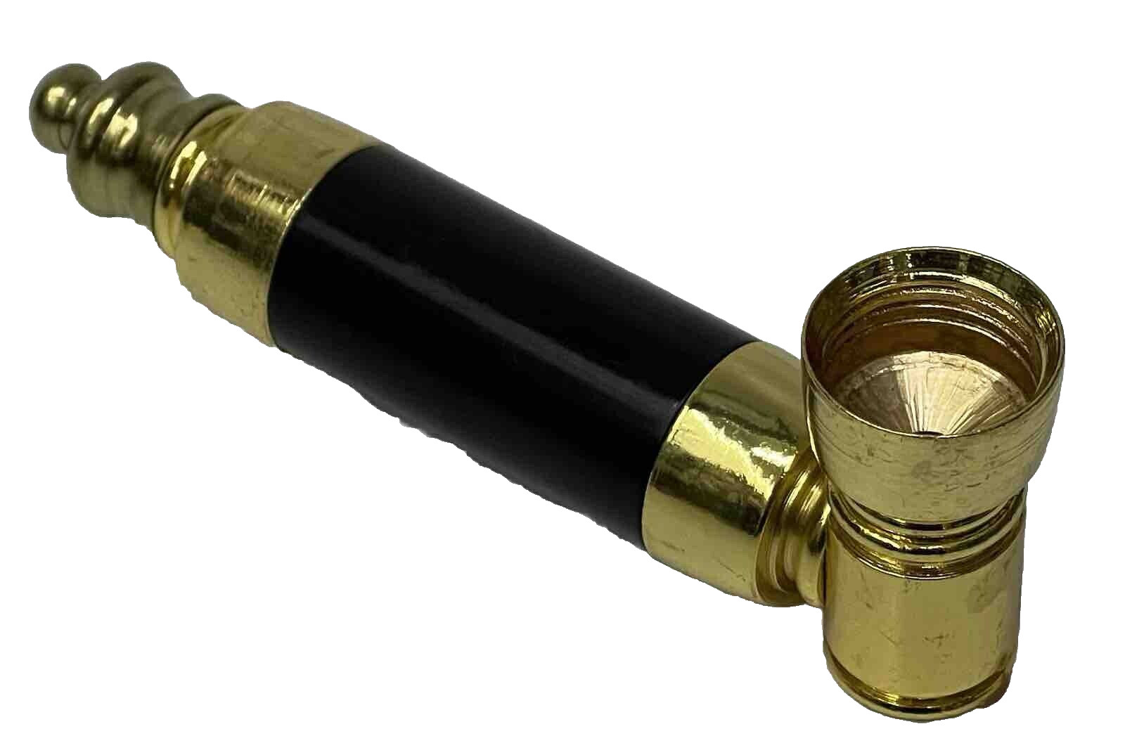 4 Inch Metal Smoking Pipe Tobacco Hand Pipe BLACK **Free Shipping**