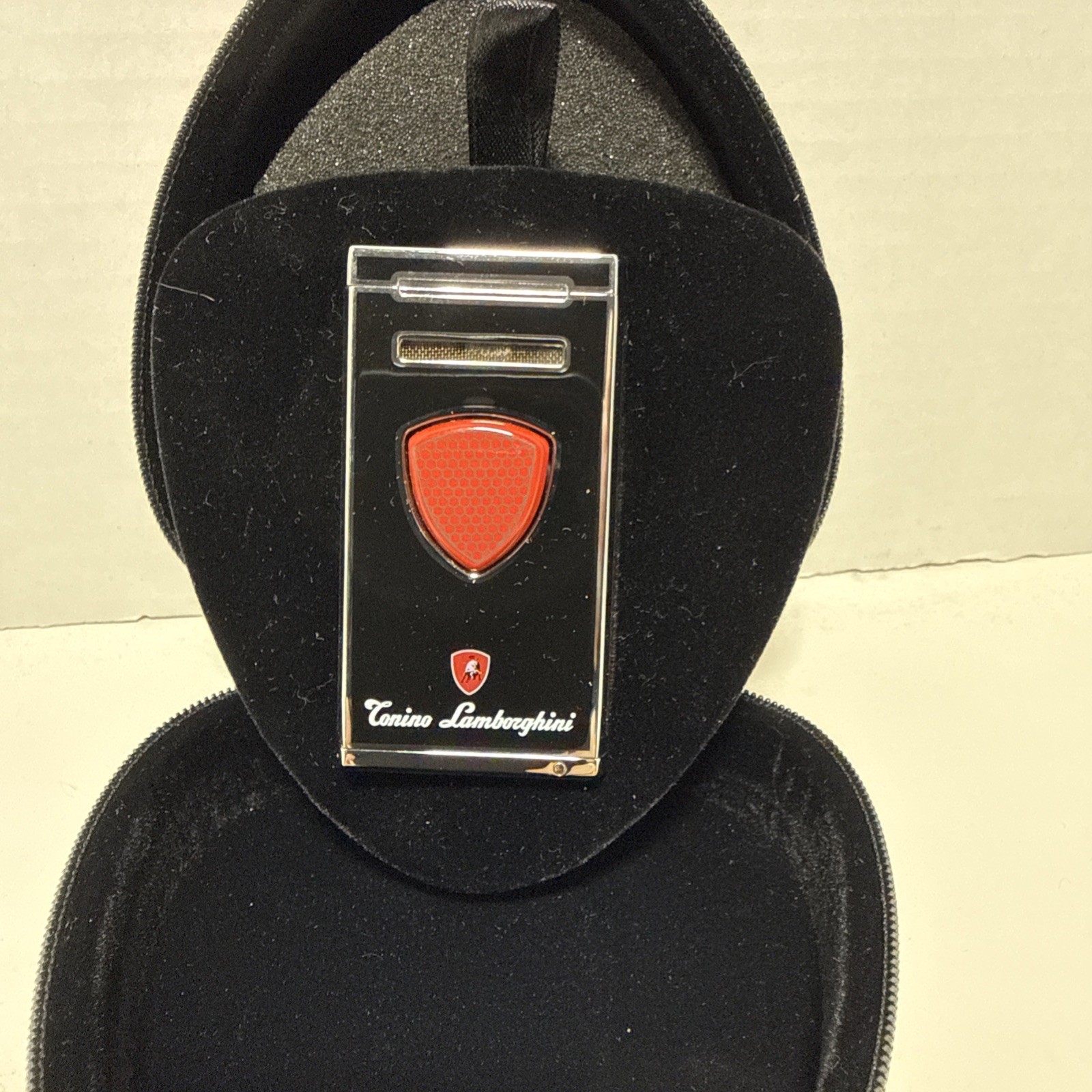 Tonino Lamborghini Pergusa Black Single Jet Cigar Lighter – New