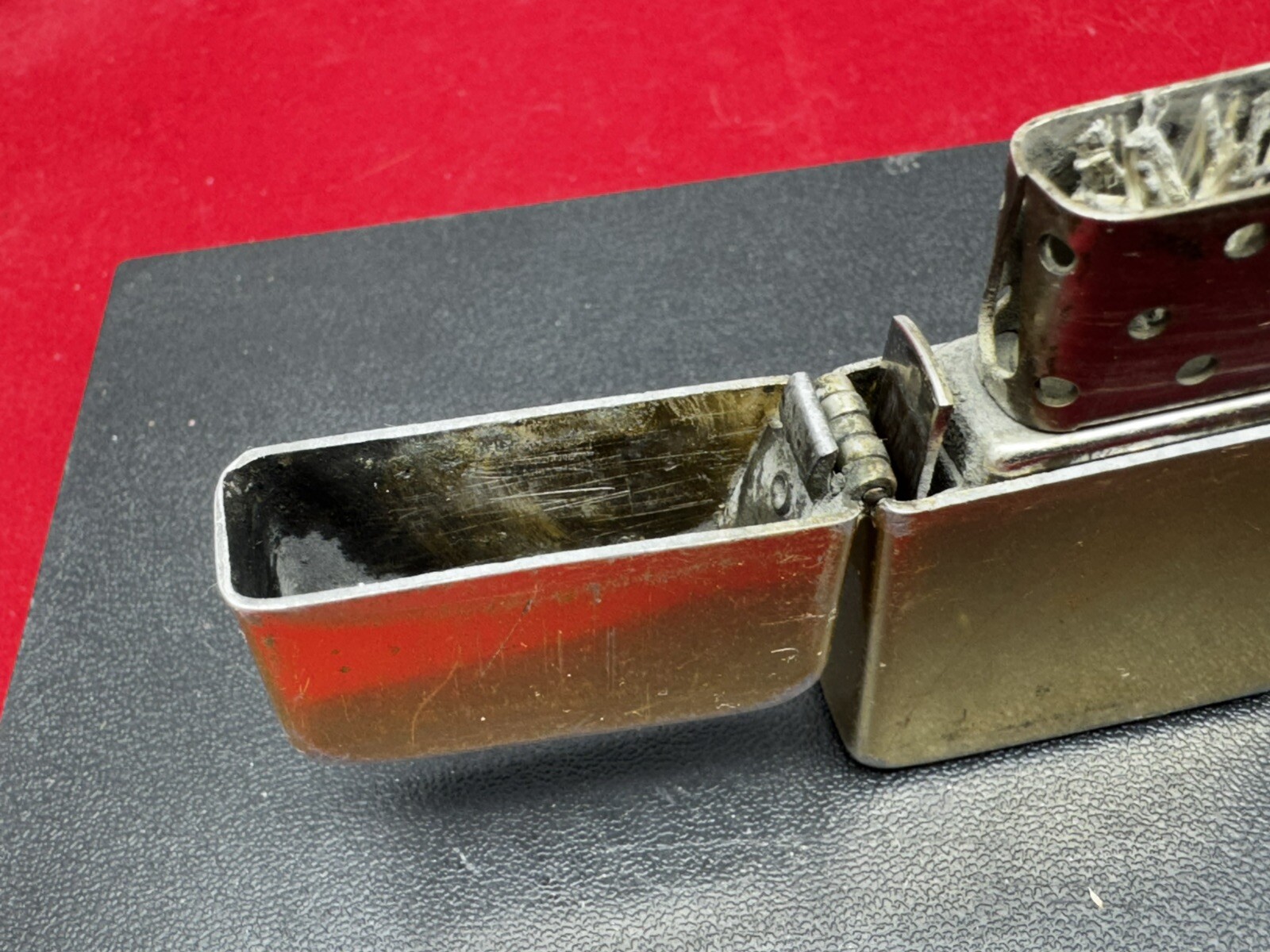 Vintage war time? Park Sherman,Lighter 4 barrel hinge & 16 holes