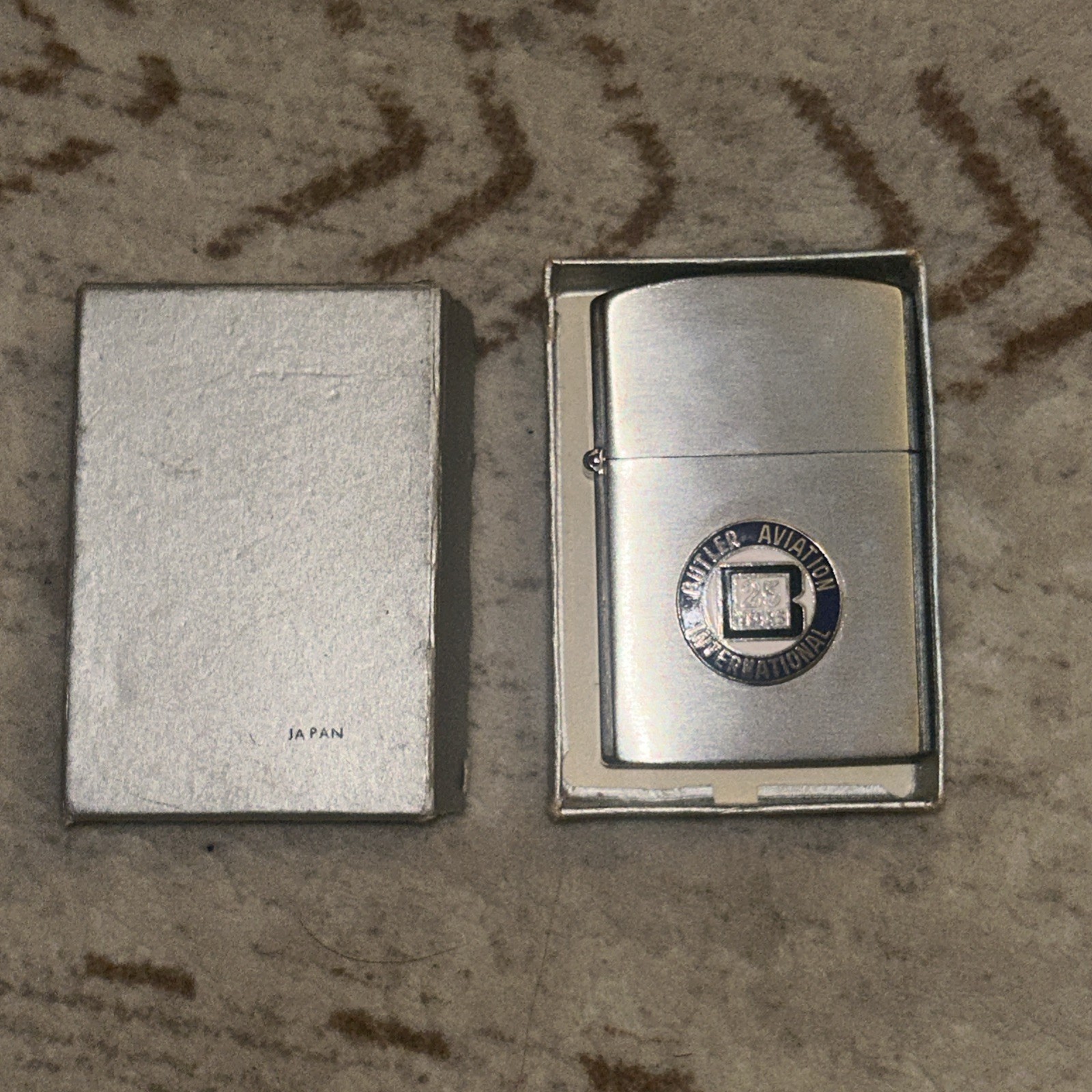 VTG Advertising Barlow Slim Dandy Lighter Butler Aviation 25 Years Made In Japan