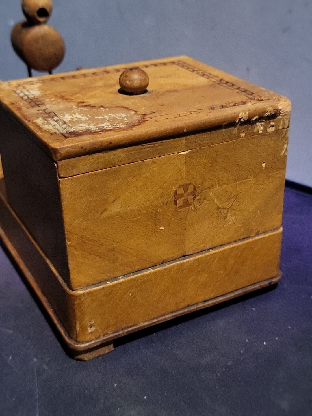 Antique Cigarette Dispenser Bobbing Duck Retriever All Wood