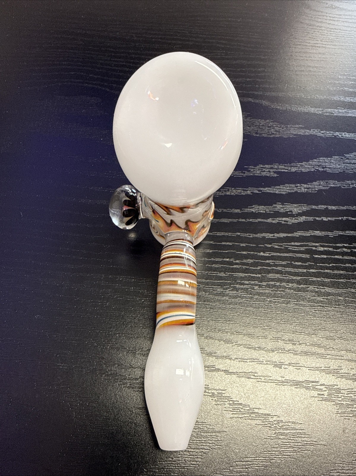 Hammer Bubbler Wig Wag 5″ Glass Pipe Marble Flower