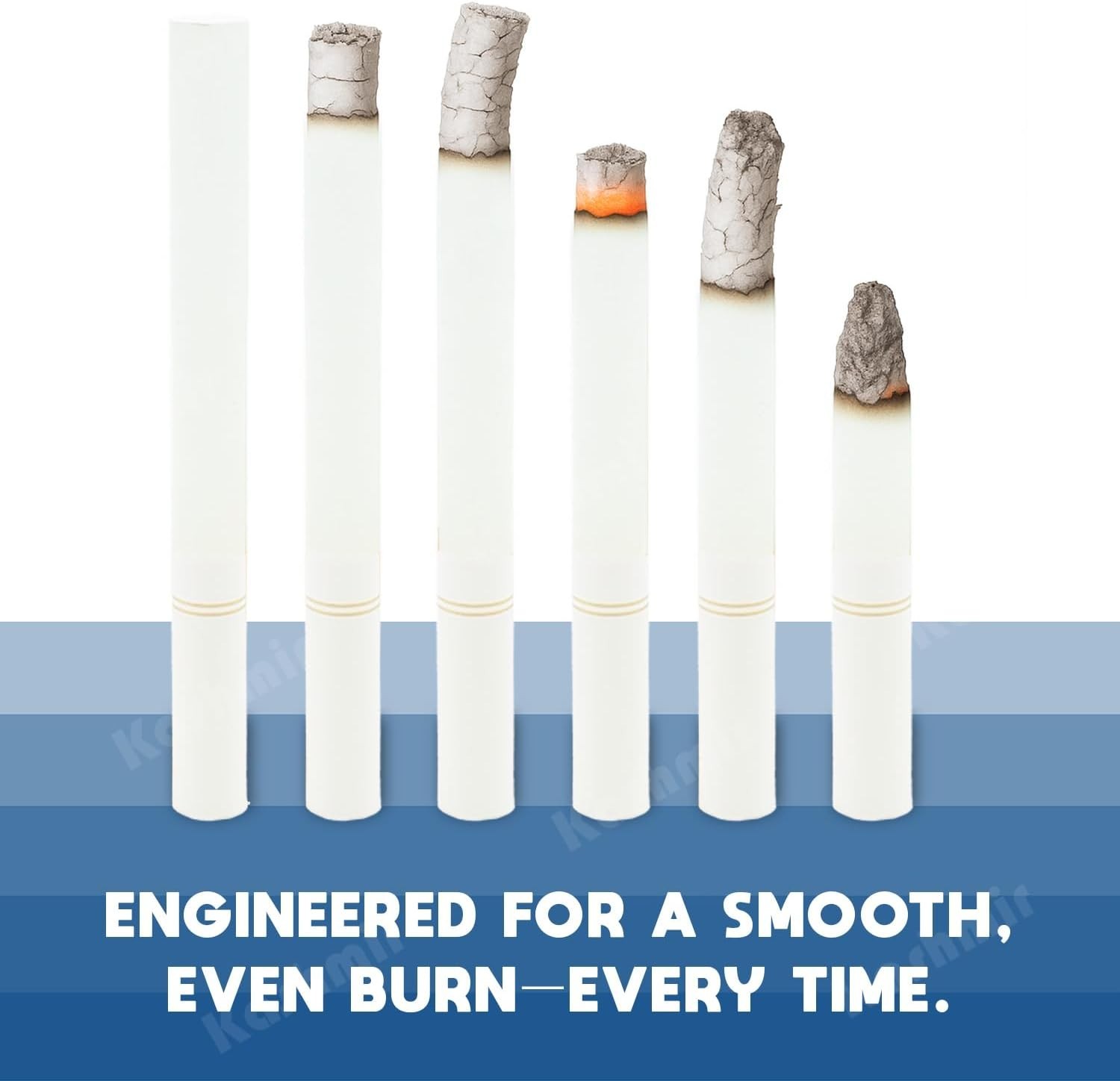 Roxwell 100’s Size Pre-Rolled Cigarette Tubes – 1000 Count with Smooth Filters
