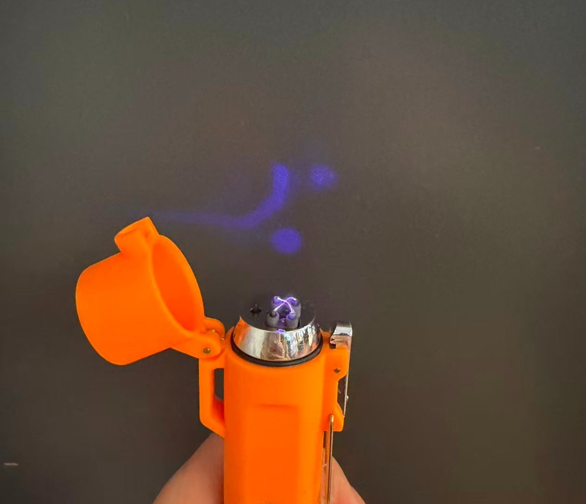 Dual Arc Plasma Electric Flameless USB Waterproof Lighter LED Flashlight Compass