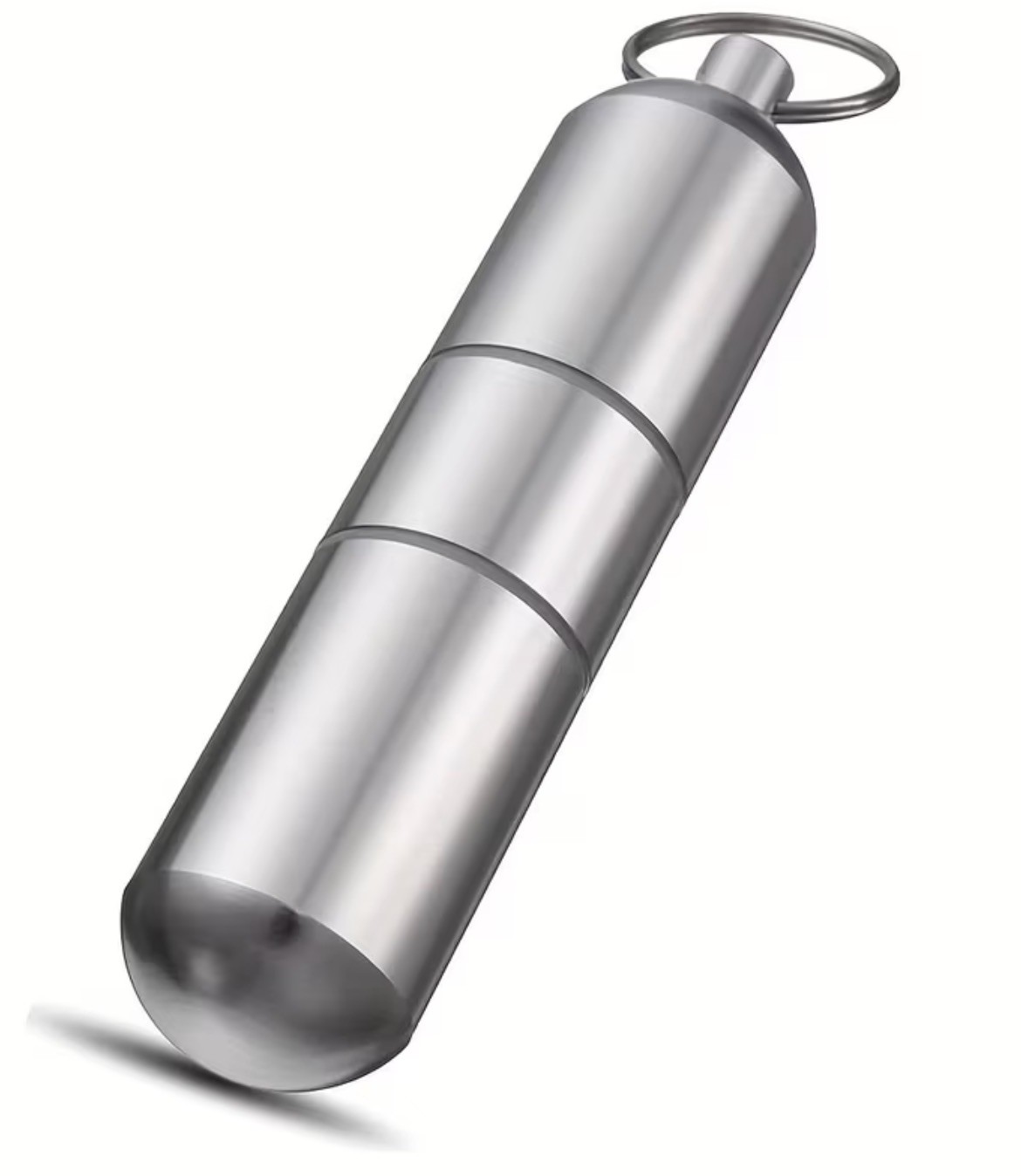 Portable Metal Mini Cigar Tube Holder Travel Humidor Box Storage