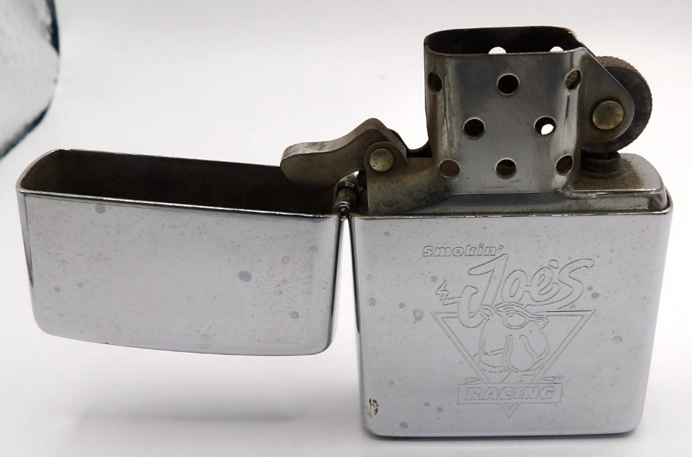 1994 Zippo Smokin’ Joe’s Racing Polished Chrome Etched in Case